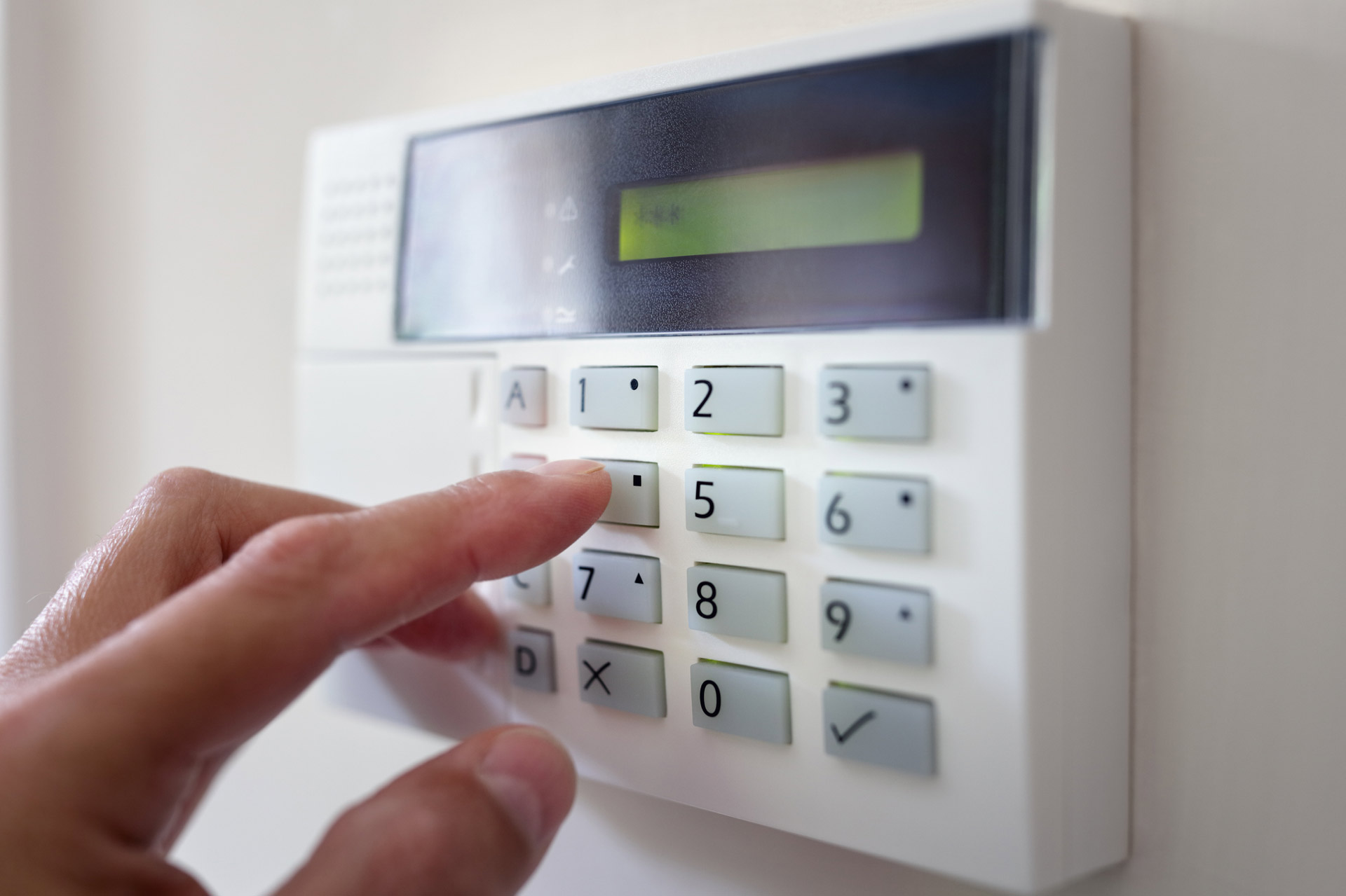 alarm system pinpad